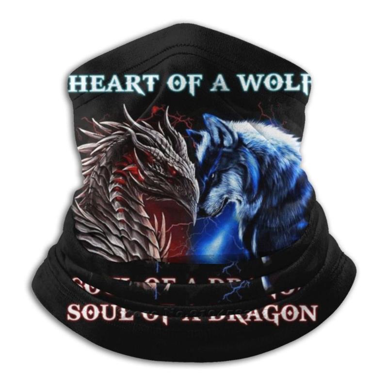 

Scarves Heart Of A Wolf Soul Scarf Bandana Headband Outdoor Climbing Warmer Face Mask