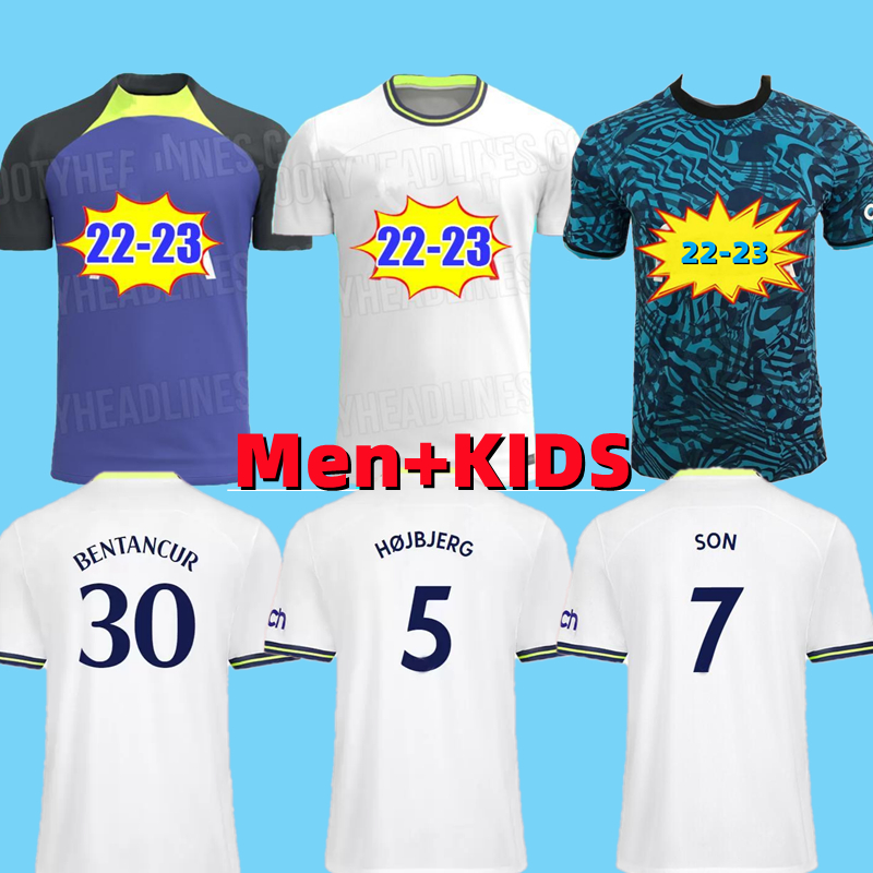 

2022 2023 KANE SON KULUSEVSKI PERISIC Soccer Jerseys home HOJBJERG colorful 21 22 23 LUCAS BERGWIJN Third Football kit shirt BRYAN purple tops Men kids sets, 22/23 home epl