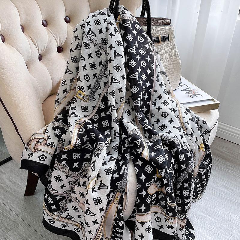 

Luxury Brand Cotton Scarf Women Shawls And Wraps Spring Pashmina Hijab Bufanda Foulard Female Bandana Beach Stoles