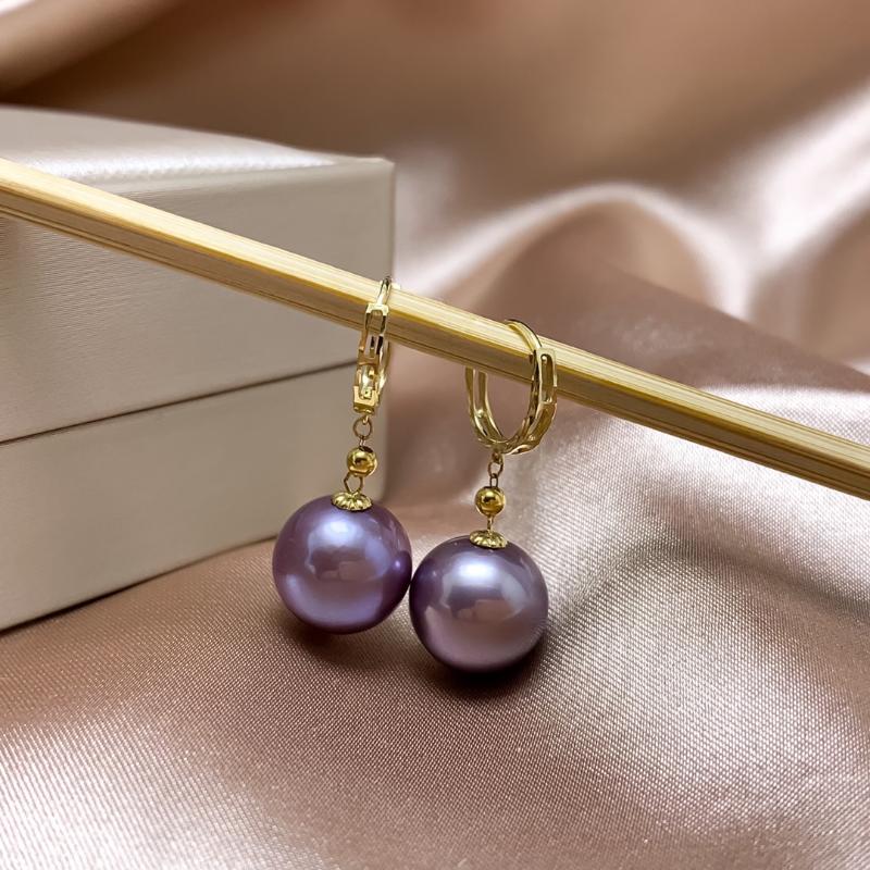 

Dangle & Chandelier Shilovem 18k Yellow Gold Natural Freshwater Pearls Drop Earrings Fine Jewelry Women Trendy Wedding Plant Yze1111666zzDan