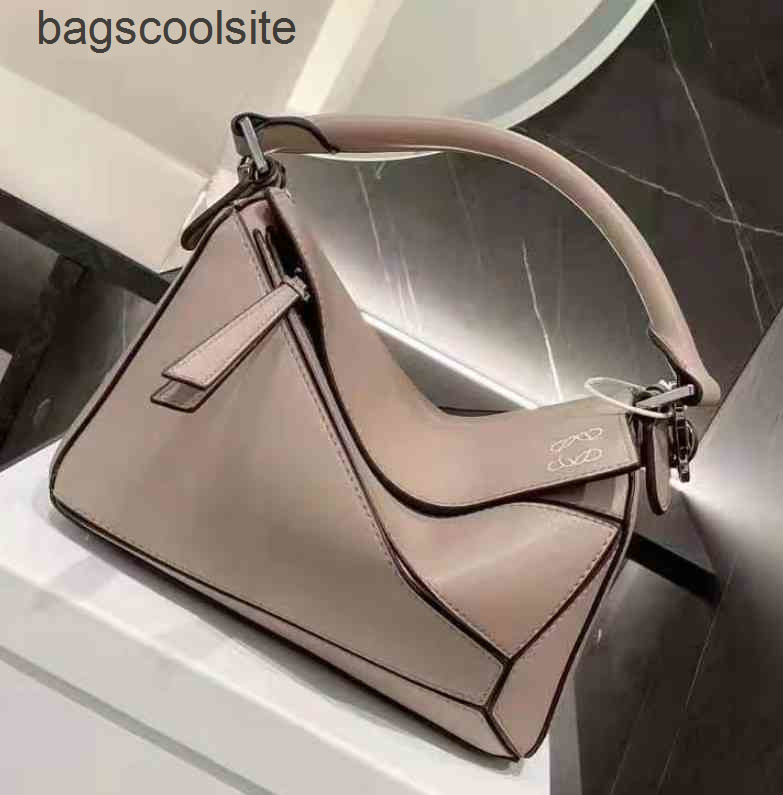 

Loews Leather Woman Puzzles Bag Cow Designer Handbag One Bags Splicing Shoulder Q0zp, 24cm
