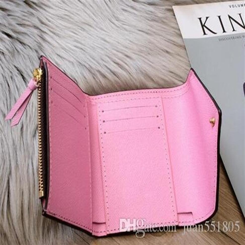 

Top quality women man original box real leather multicolor short wallet classic zipper pocket2913, Red