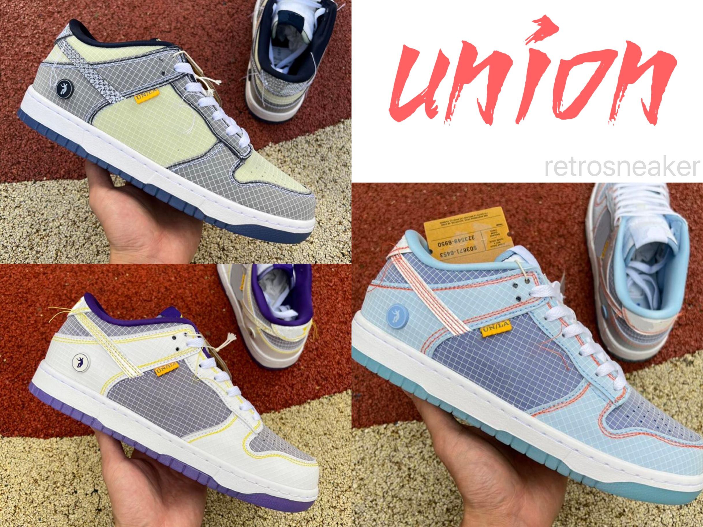 

Retrosneaker Union LA x Low Running shoes Men Women Casual Midnight Navy Argon Court Purple AndPistachio Dust Lake Designer suture Flat Skateboarding Sneakers, Color-3