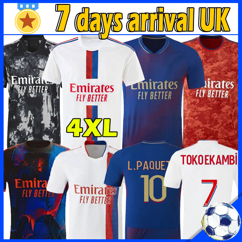 

22/23 Maillot Lyon 4TH 2022 2023 Olympique Soccer Jersey Lyonnais OL digital fourth football shirts TRAORE MEMPHIS men kids kits equipment BRUNO G football shirt S-4XL, Liang 21-22 home kid kits