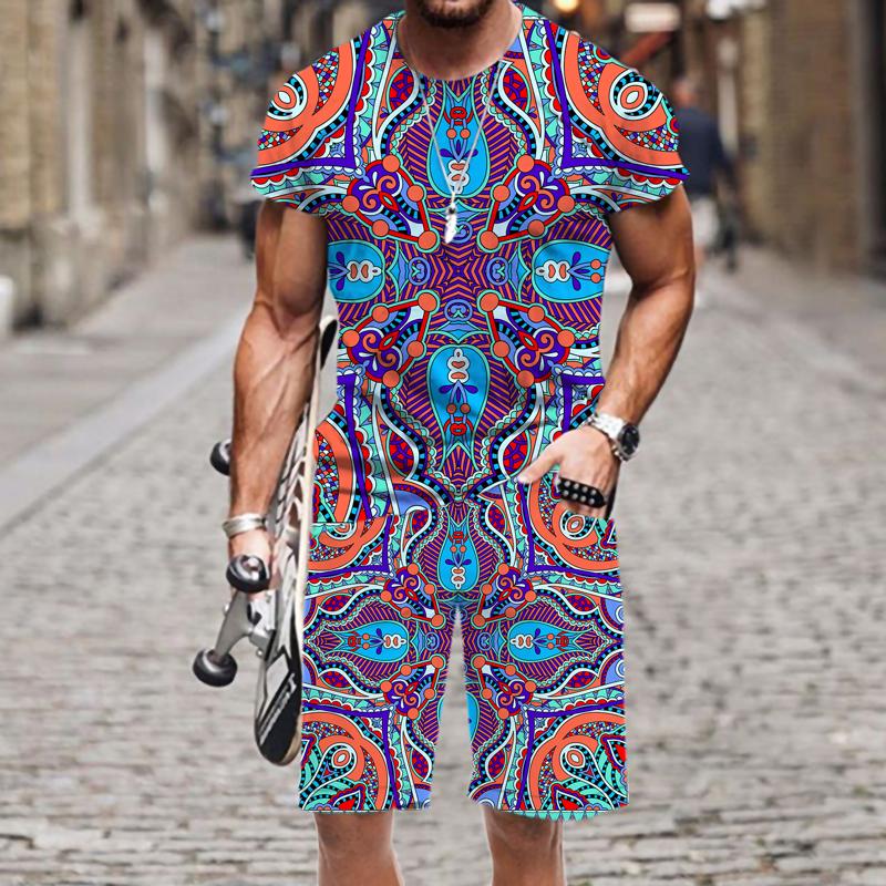 

Men's Tracksuits Men's T-shirt Set Fashion Beach Harajuku Sportswear 2022 Casual O Neck Tops Hip-hop Street Funny Short Sleeve SummerMen, At1244jiaadk768