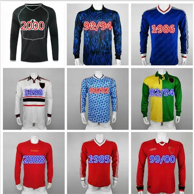 

Long sleeves Retro RONALDO SOLSKJAER ROONEY CARRICK v. NISTELROOY soccer Jersey 90 92 98 99 00 07 08 BECKHAM CANTONA KEANE SCHOLES GIGGS, Lavender