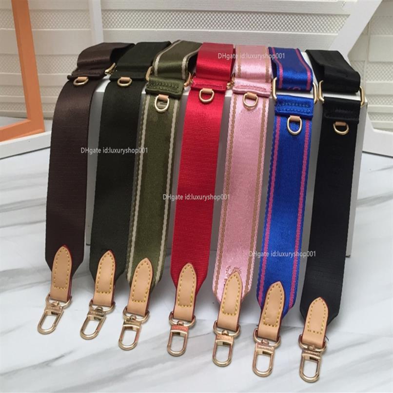 

7 colors Bag Parts women shoulder straps for 3pcs set bags Crossbody283P