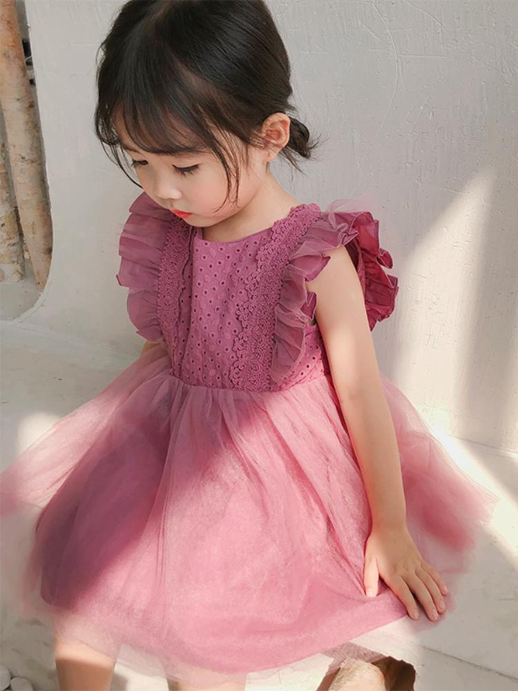 

Girl's Dresses HoneyCherry Children's Lace Vest Dress Tutu Girl Princess Summer Baby Clothes For Party And WeddingGirl's Girl'sGirl's, Purple
