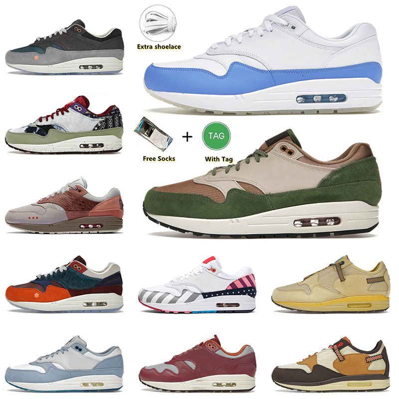 

New Quality 2022 Og Cushion Max 1 87s Running Shoes University Blue Wabi Sabi La Ville Lumiere Monarch Amsterdam Outdoor Sneakers Trainers Eur 36-47, D38 40-45 evergreen aura