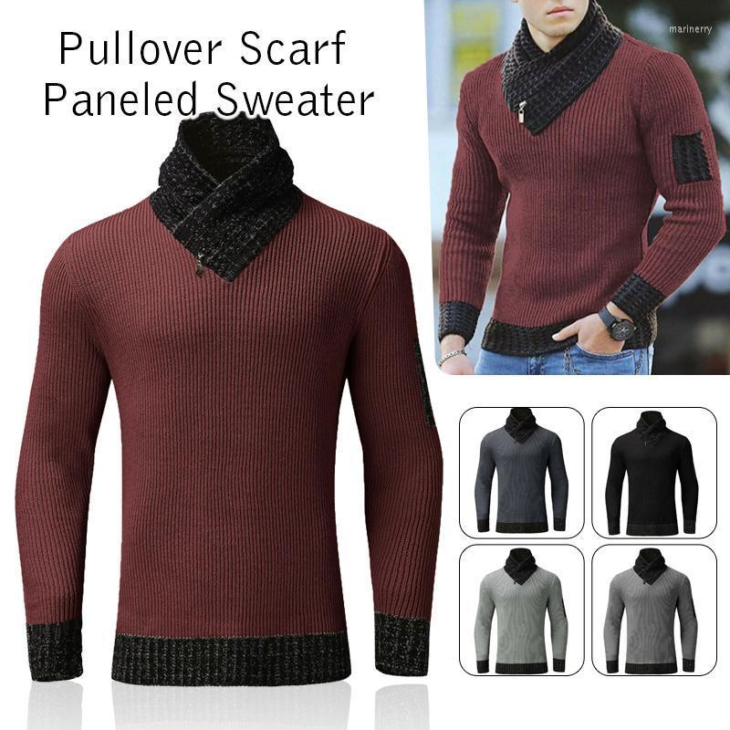 

Men' Sweaters Men' Knitted Turtleneck Sweater Jumper Long Sleeve Slim Fit Shawl Collar Warm Classic Solid Casual Bottoming ShirtMen