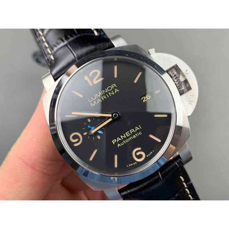 

Luxury Mechanical Movement Watch Panera Swiss Automatic Sapphire Mirror Size 47mm 13mm Imported Cowhide band Brand Designers es Wrist 5CTS, Khaki