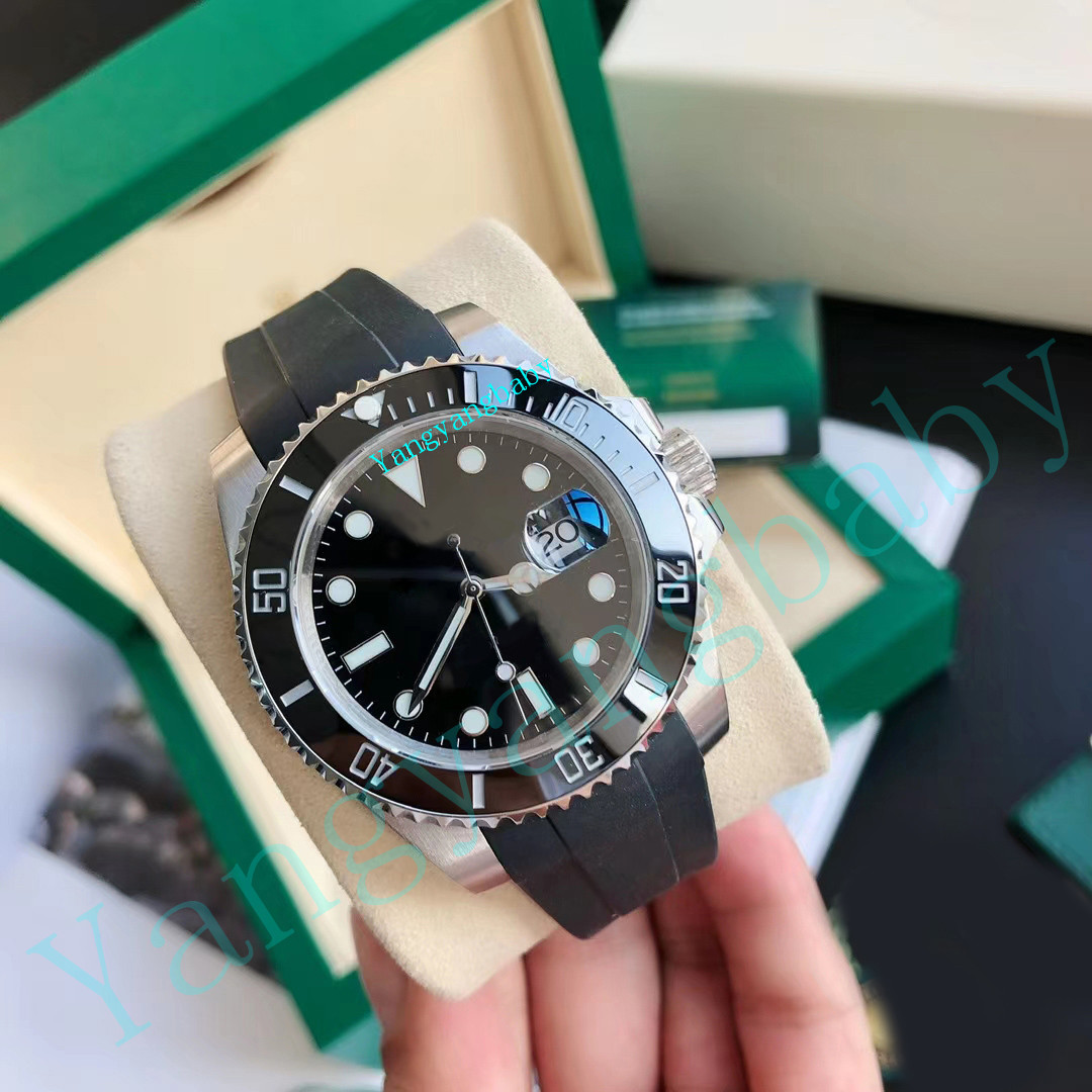 

Fashion waterproof watches A brand-new V5 BQ sapphire ceramics 41mm Date GREEN KERMIT Ceramic Watch Japan Movement Mechanical Automatic men Rubber belt Wristwatch