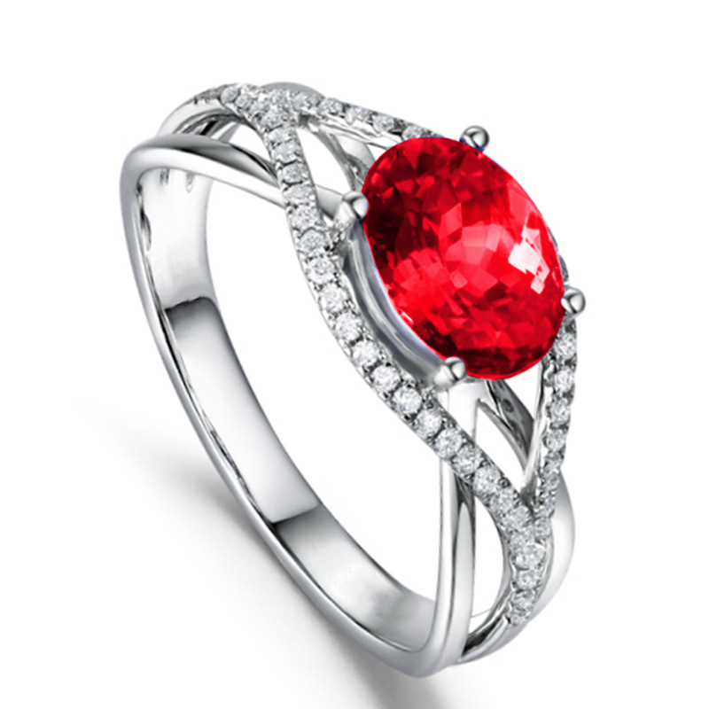 

Fashion Luxurious Multicolor Charm Zircon Rings Ladies Party Jewelry Open Sapphire Zircon Set Colorful Ruby Blue Diamond Orbit Ring