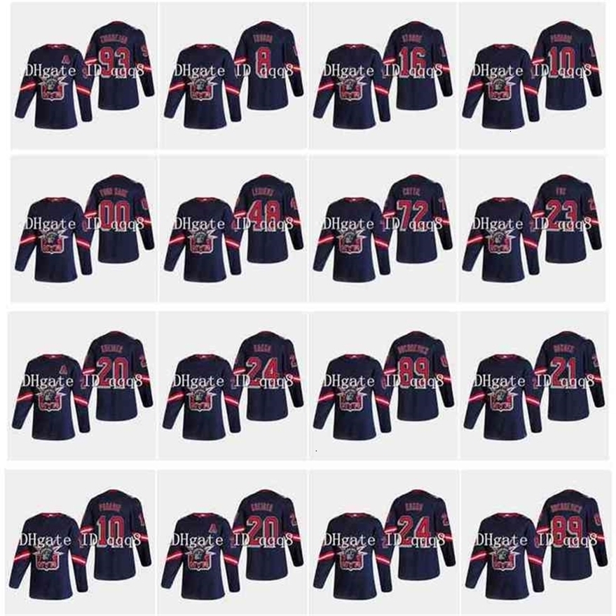 Xfl2020 95 2021 Jerseys 13 Alexis Lafreniere 10 Artemi Panarin 24 Kaapo Kakko 93 Mika Zibanejad 23 Adam Fox Reverse Retro Hockey