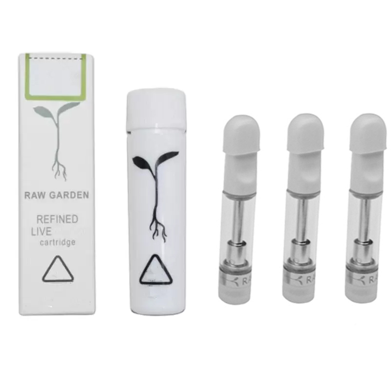 

Raw Garden Glass Carts Ceramic Coil Vape Cartridge 0.8ml 1.0ml Empty Atomizer 510 Thread Thick Oil Cartridge Packaging Vaporizer