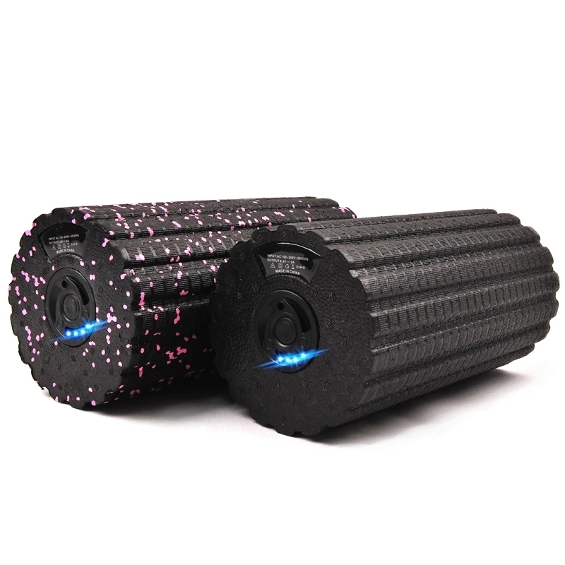 

Electric Vibration Massage Foam Roller Yoga Column Rechargeable Backrest Leg Adjustment Massager Gym Workout Electric Yoga Block 220706, Black
