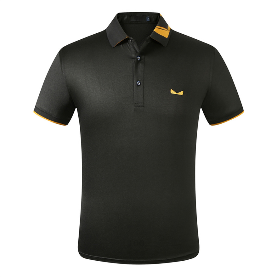 

2022 Summer Designers T shirt Summer Europe Paris Polos American Fashion Mens tshirts 100% Cotton Lapel short sleeve Casual t-shirt mans Tees, Ivory