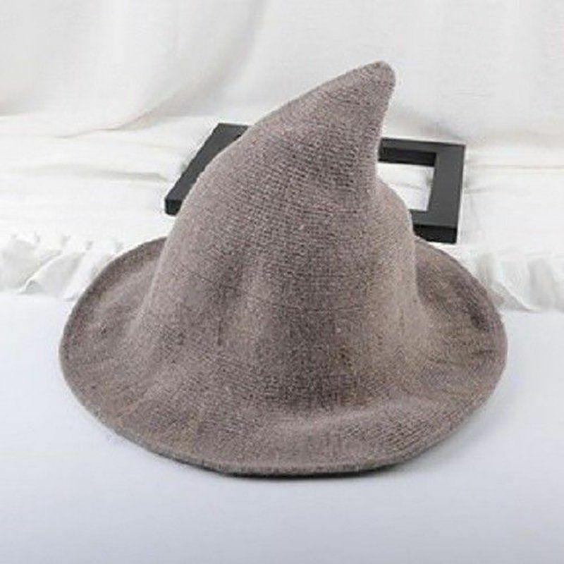 

Ball Caps Fashion Modern Witch Hat Made From High Quality Sheep Wool Halloween Party HatsBall, Black