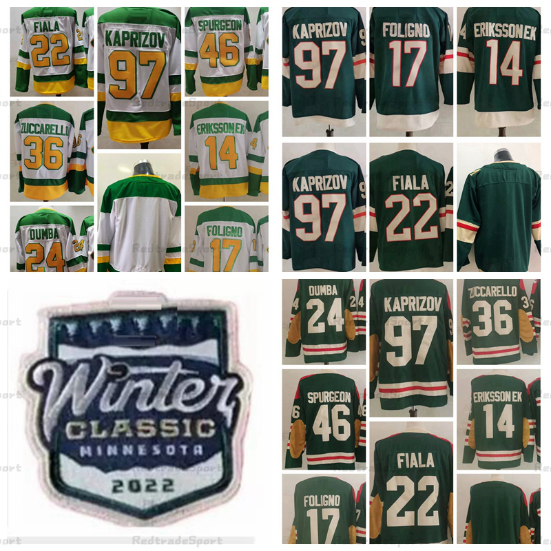 

Jersey Jersey 2022 Winter Classic 97 Kirill Kaprizov Hockey''Nhl''Jerseys Kevin Fiala Matt Dumba Mats Zuccarello 46 Jared Spurgeon Reverse Retro Marcus, 2021 reverse retro