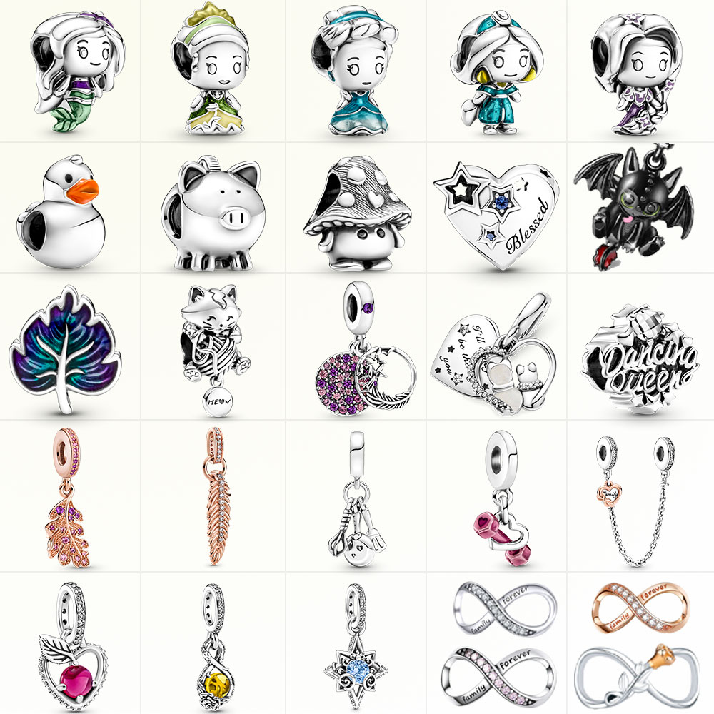 925 argent Fit Pandora point perle plata breloques de ley 925 Bracelet perles breloque balancent bijoux à bricoler soi-même accessoires