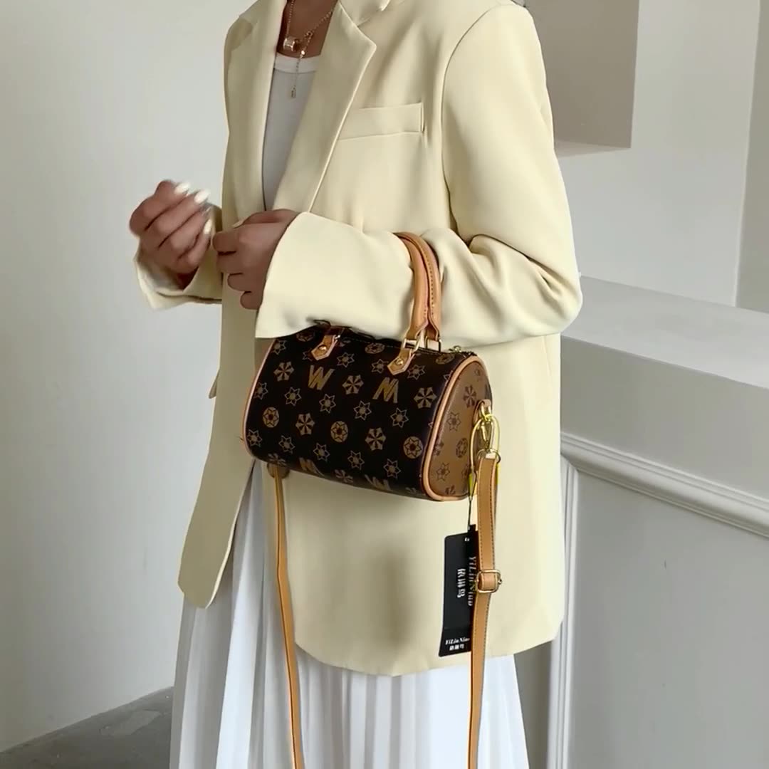 

Luxurys Evening Bags Texture Printing Fashion Bag Female 2022 New Pillow Bag Shoulder Oblique Crossbag, As pic