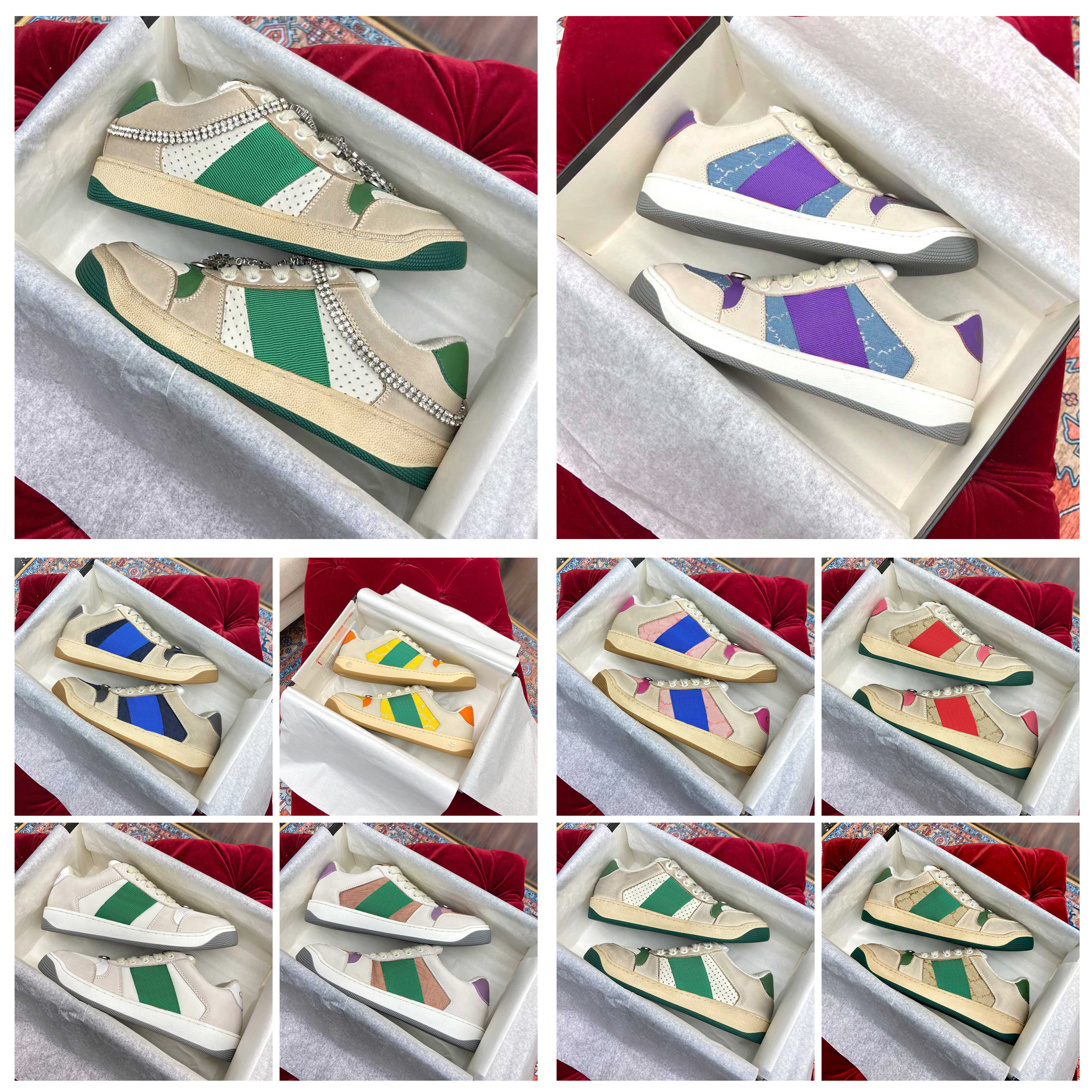 Sports Breathable Outdoor Sneakers shoes men's and women's letters stripe embroidery printing little dirty shoes designer low help wint
