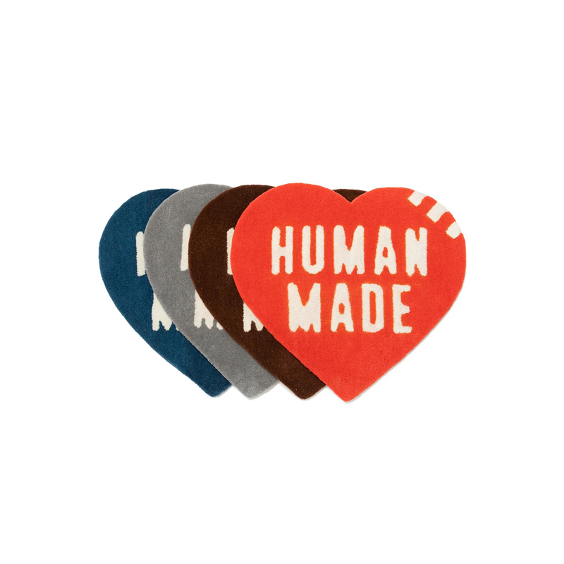 

Home Furnishings 22SS Human Made Heart Carpet NIGO Plush Parlor Handmade Silk Rug Trendy Floor Mat Supplier, Brown
