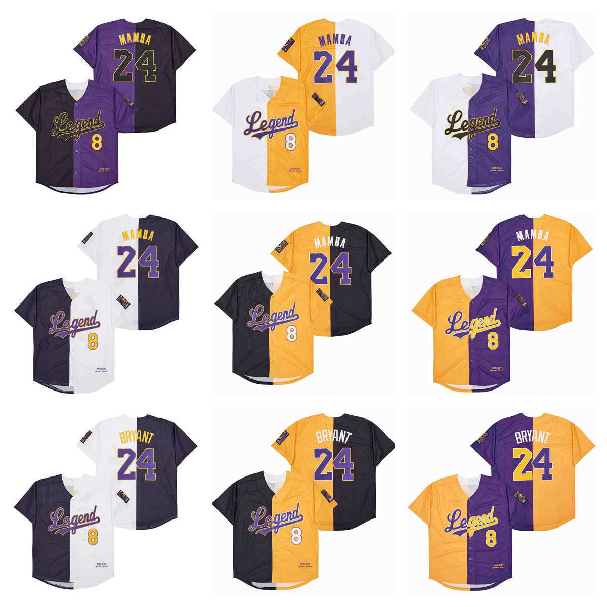 

Movie Legend 8-24 Mamba baseball Edition Jerseys, As picture