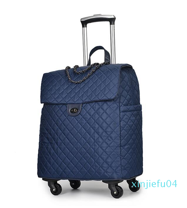 

2022 Duffel Bags Brand Women Wheeled Luggage Bag Cabin Travel Trolley On Wheels Rolling For Woman Suitcase DF25, Refer to photo