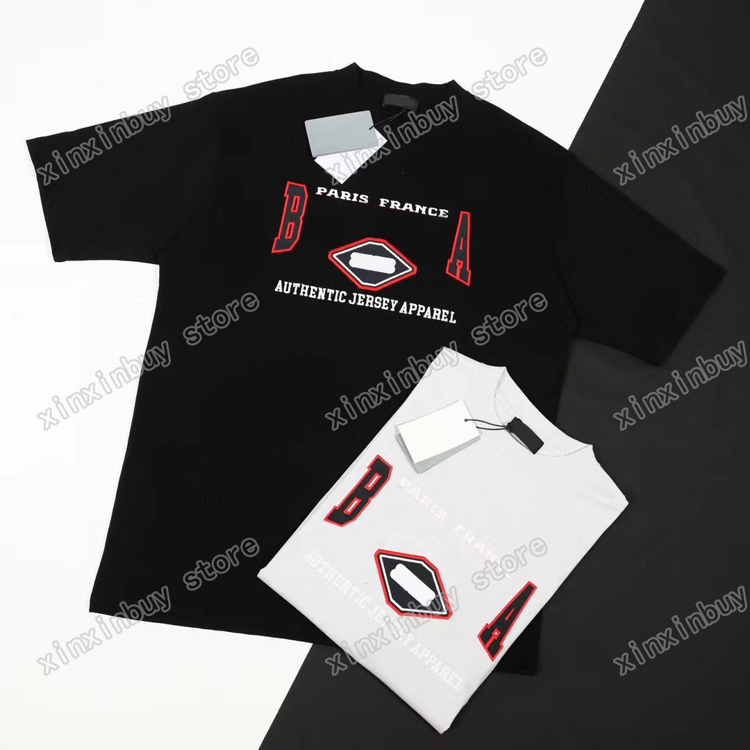 

22ss Men Women Designers t shirts tee France Paris print short sleeve Crew Neck Streetwear black gray xinxinbuy M-2XL