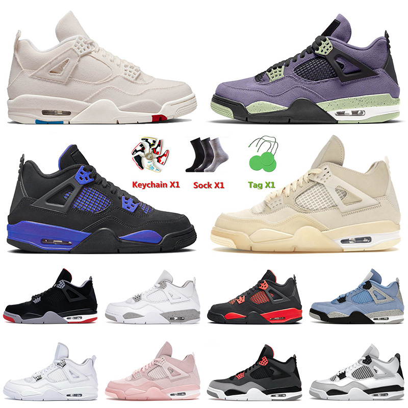 

Blue Thunder 4 4s IV Mens Basketball Jumpman Shoes Canvas Zen Master Military Black Starfish Cat Infrared Men Women Trainers Sneakers 36-47, A17 white pink 36-40