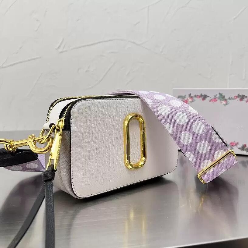 

Briefcases Designers Messenger Bag For Women Crossbody Camera Bag Leather Double Zip Color Matching Casual Wide Strap Shoulder Bags CPZK RKUP 0P3W