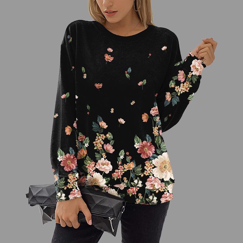 

Women' Hoodies & Sweatshirts 2022 Fashion Flowers Coat Women Tracksuits Spring Autumn Female Sweatshirt Loose Long Sleeve Top Pullover Over, Lt-ylwy092