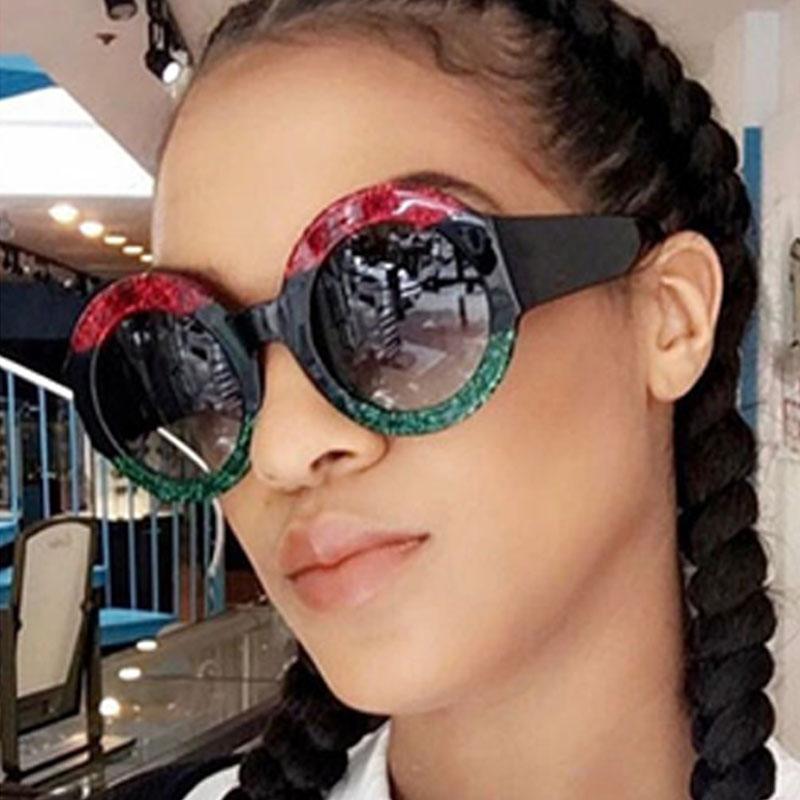 

Sunglasses Long Keeper Red Green Black Circle Sun Glasses Lady Designer Round Women Logo Female Vintage FashionSunglassesSunglasses