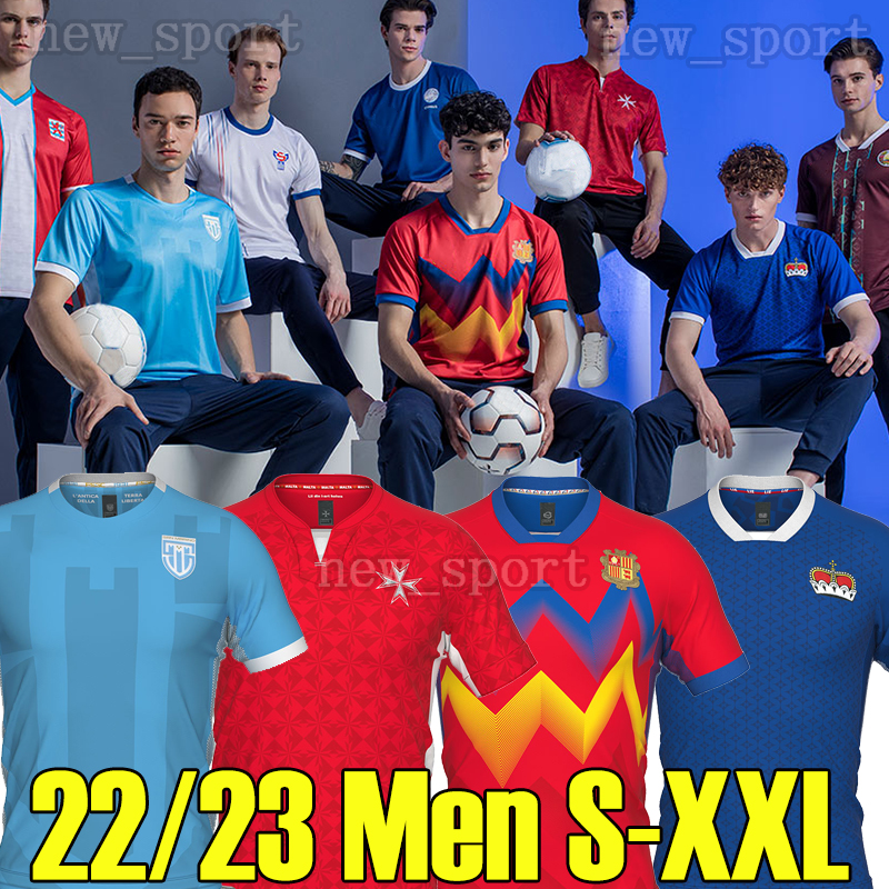 

22 23 Europe Andorra Liechtenstein Malta San-marino Home soccer jersey 2022 MALTA football shirts Jordi Alaez Iker alvarez adult men short sleeve maillot de foot S-XXL, 22 23 liechtenstein