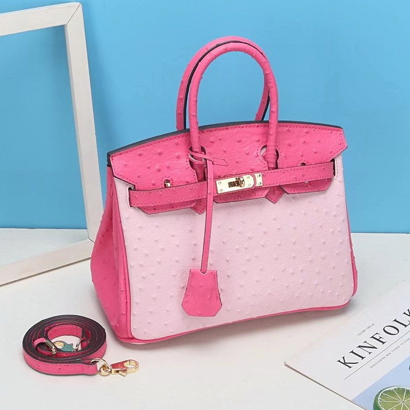 

Designer Herme Handbag H family ostrich pattern Bag Fashion leather women bag portable large capacity versatile messenger, White