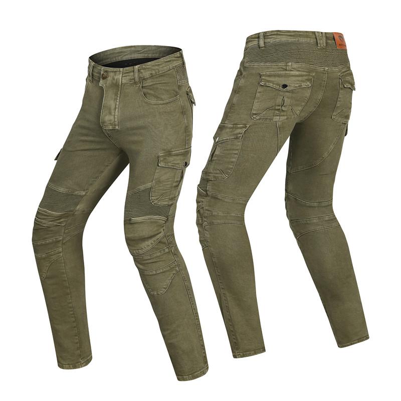 

Motorcycle Apparel Four Seasons 2022 Racing Pants Riding Equipment Anti-fall Straight High Elastic Jeans UGB06Motorcycle