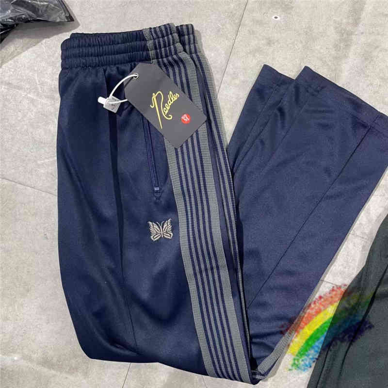 

Needle pants men pants awge butterfly embroidered needles track pants
