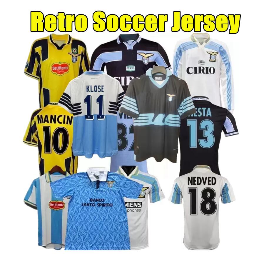 

classic 100TH Retro lazio soccer jerseys 89 90 91 92 93 98 99 00 15 16 18 19 NEDVED SIMEONE SALAS GASCOIGNE home away football shirt VERON CRESPO NESTA CANDREVA uniform