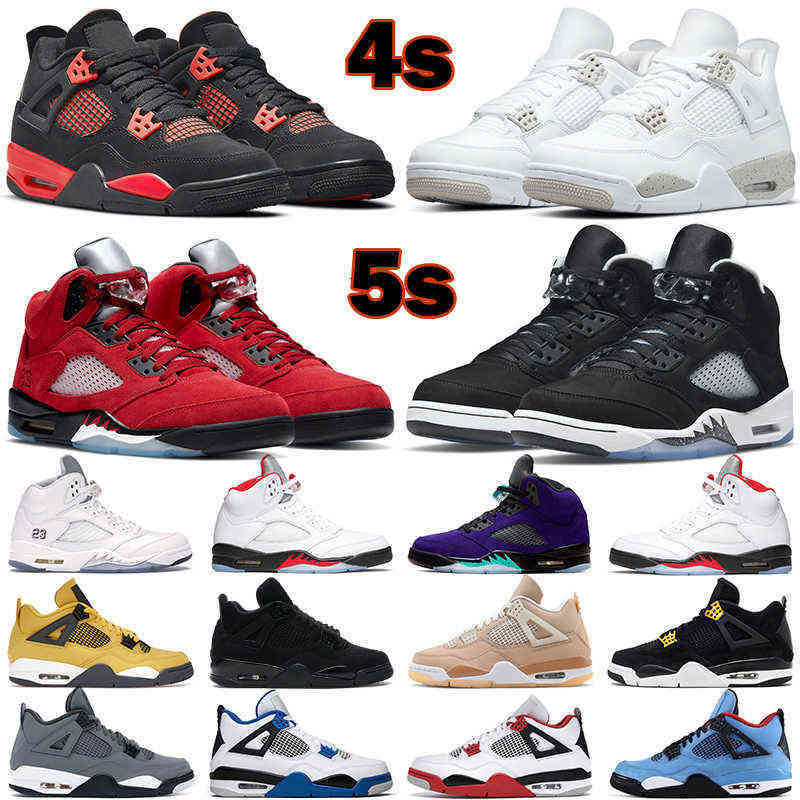 

Mens Basketball Shoes 5s Moonlight Raging What the Metallic 5 4s Red Thunder University Blue White Oreo Cactus 4 Men Women Trainers, #38