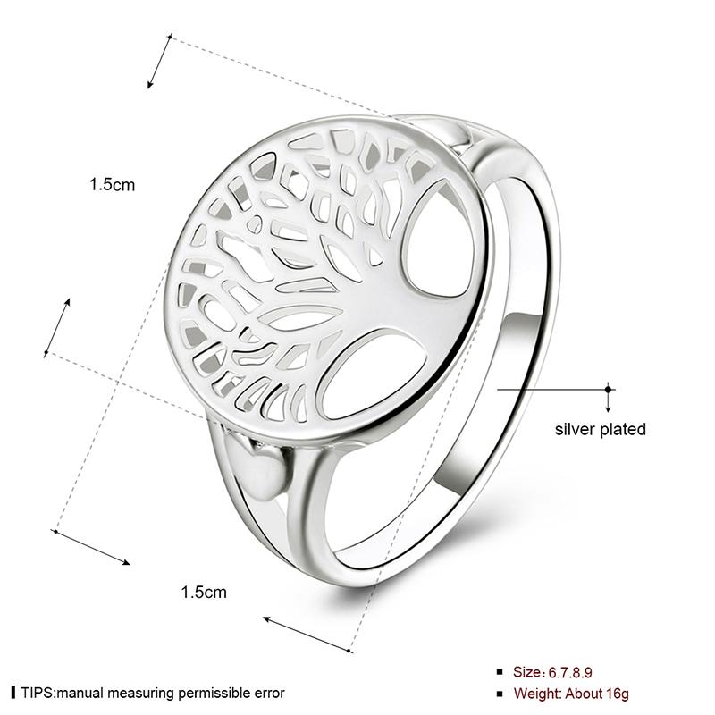 

30pcs/lot Wedding Rings Hollow Personality Wishing Engagement Women Of Life 925 Sterling Silver Carved Jewelery Bands Finger Rings