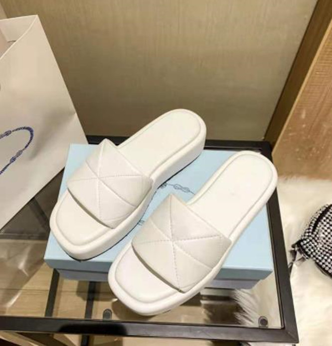 

Summer New Square Toe Sandals Cross Strap Platform Sandals Women's Height Increasing Casual Beach Shoes Slippers, White