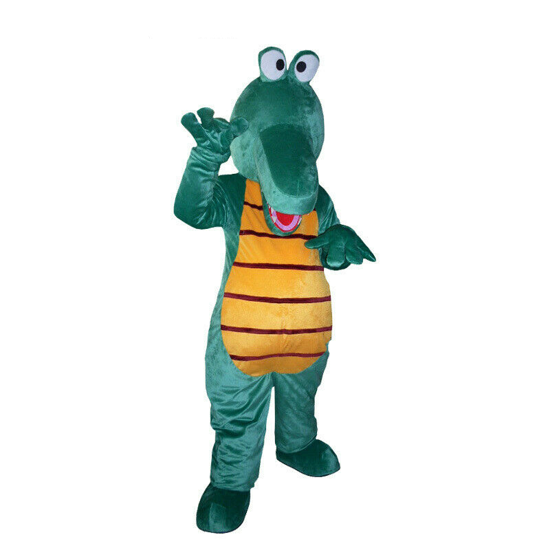 

Mascot doll costume Furry Crocodile Mascot Costume Fursuit Carnival Suit Party Game Dress Up Clothing Mall Opening and Anniversary Ad, Default color