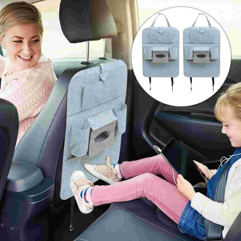 

Car Organizer 2pcs Decorative Seat Storage Bags Back Pockets