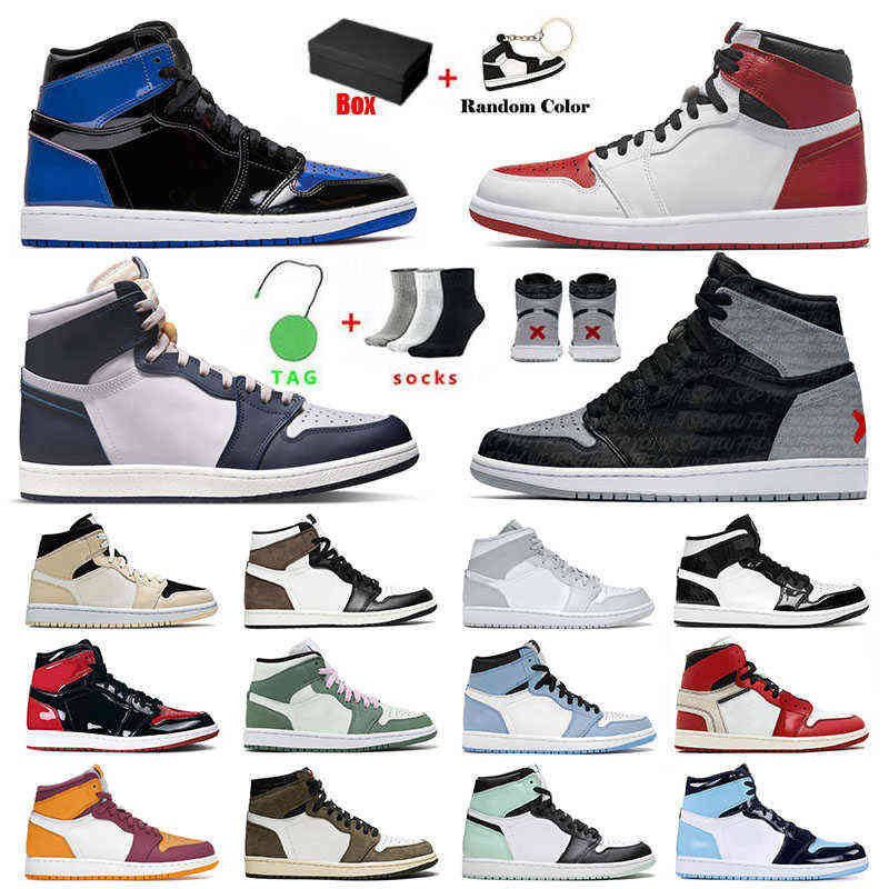 

Basketball Shoes Jumpman 1 1s Mens Womens Patent Bred University Blue Cactus Heritage Mid Carbon Fiber Dutch Green Designer Sports ZDMS