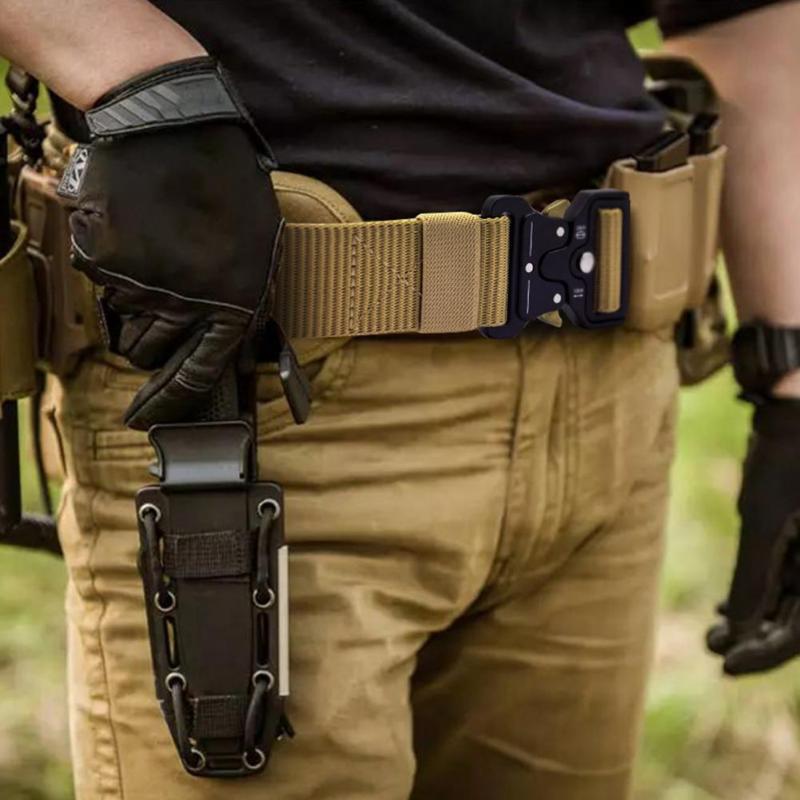 

Belts Solid Portable Lightweight Men Belt Quick Dry Wear-resistant Buckle Outdoor SupplyBelts, Black