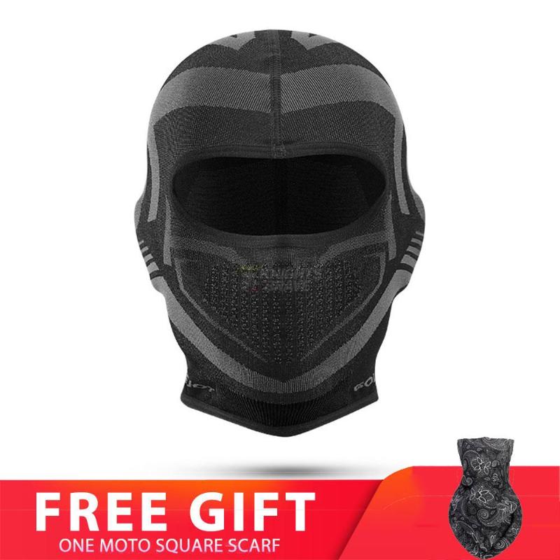 

Motorcycle Helmets Balaclava Full Face Mask Breathable Moto Motorbike Cycling Hood Cap Windproof Riding Motocross For Men WomenMotorcycle, Xtj22 gray
