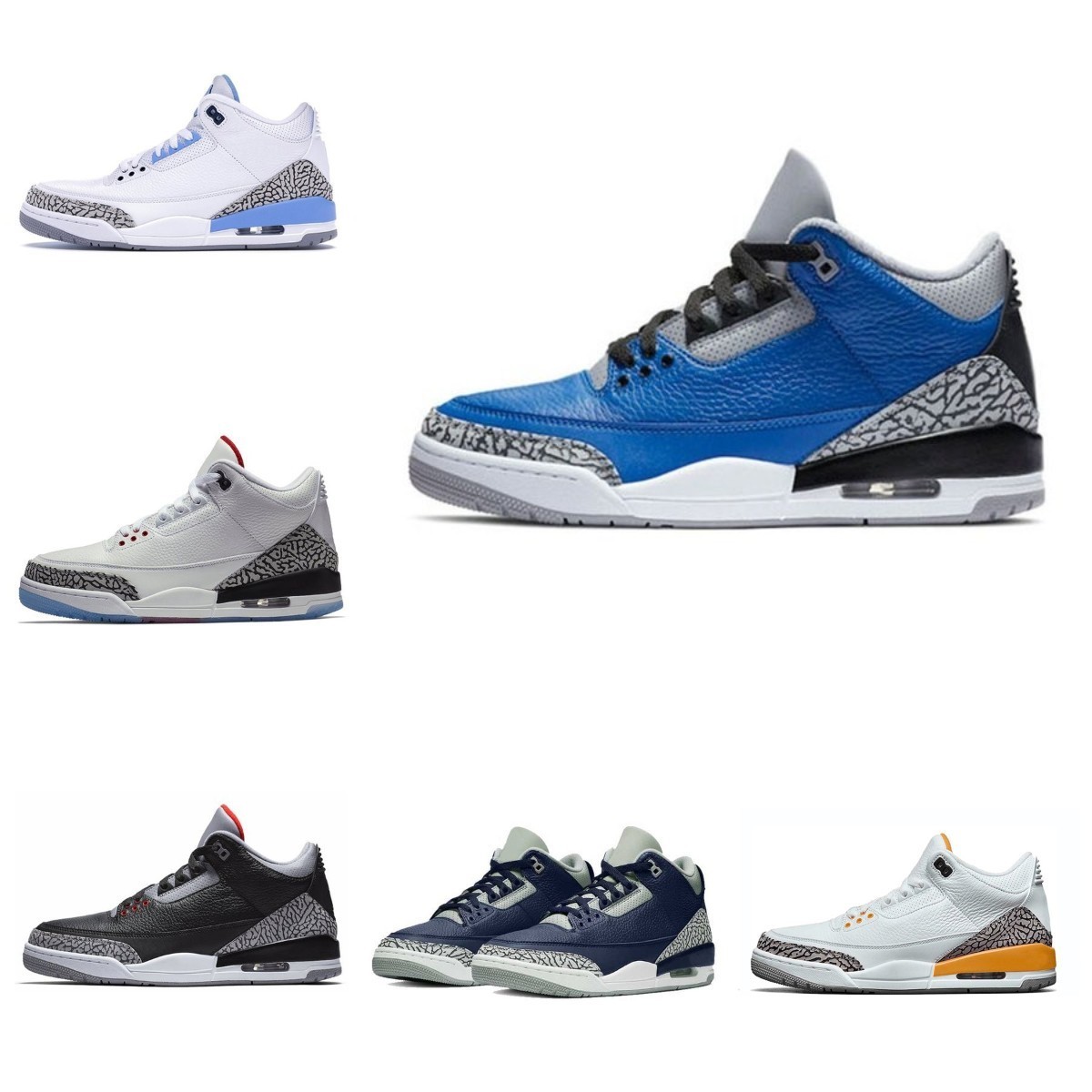 

Beige Grey Jumpman 3 Men's Basketball Shoes Racing Blue White Red Blue Cement Black And White Big Lightning North Carolina Blue Flame Red Trainer Designer S001
