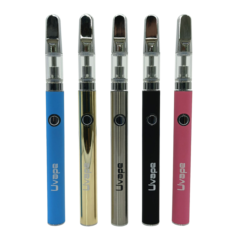 

U VAPE 350mAh Preheat VV Vape Battery Kits With Cartridge In Tube packaging Variable Voltage Bottom Charging Pen, Multi colors