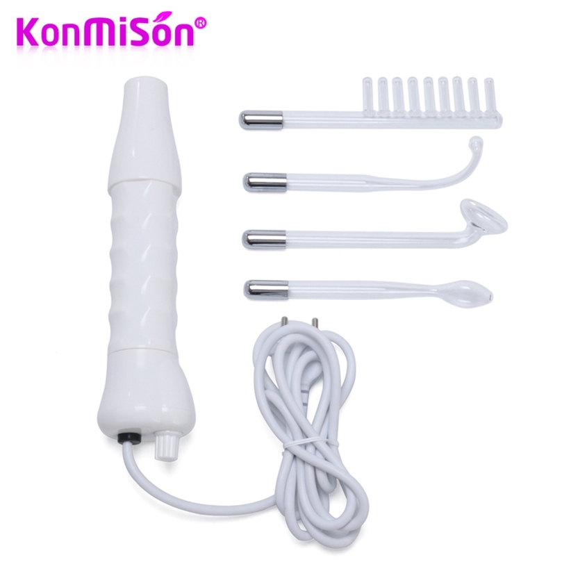 

KONMISON 4 IN 1 High Frequency Electro Wand Glass Tube Machine Remove Wrinkles Acne Face Body Spa Beauty Massager 220426